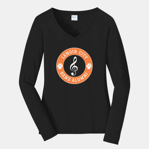 LCBA - Ladies Long Sleeve Fan Favorite V Neck Tee Thumbnail