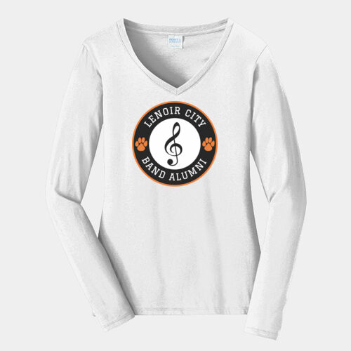 LCBA - Ladies Long Sleeve Fan Favorite V Neck Tee Thumbnail