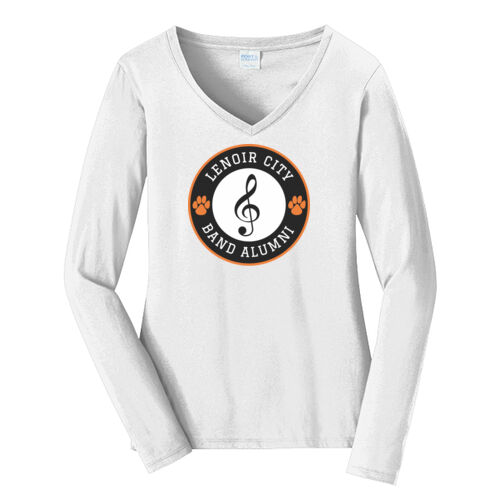 LCBA - Ladies Long Sleeve Fan Favorite V Neck Tee Thumbnail