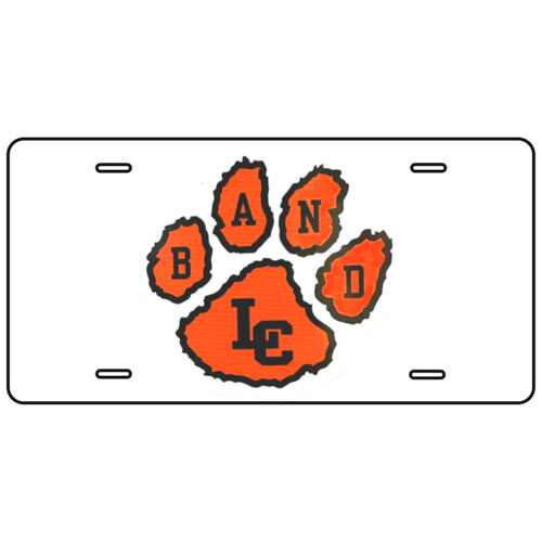 Paw Print License Plate Thumbnail