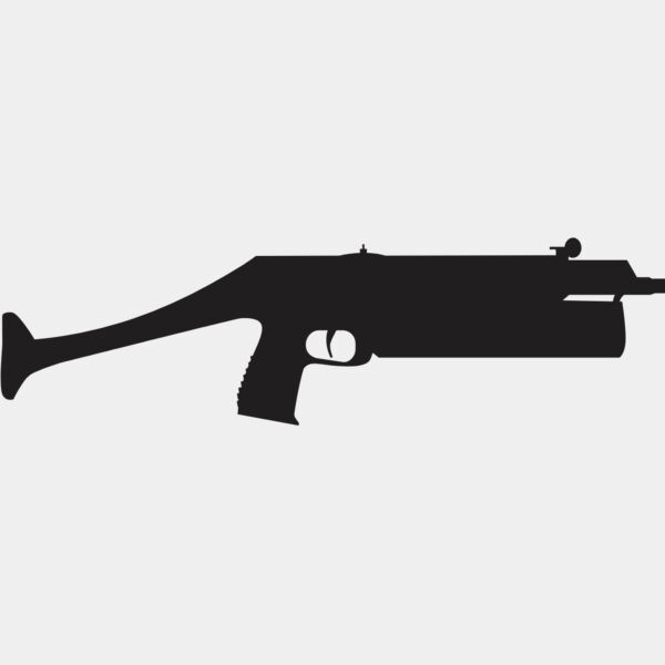 Assault Rifle Gun Silhouette 5 Thumbnail