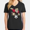 Ladies Core Cotton V-Neck Tee Thumbnail