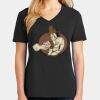 Ladies Core Cotton V-Neck Tee Thumbnail