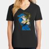 Ladies Core Cotton V-Neck Tee Thumbnail