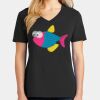 Ladies Core Cotton V-Neck Tee Thumbnail