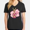 Ladies Core Cotton V-Neck Tee Thumbnail