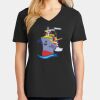 Ladies Core Cotton V-Neck Tee Thumbnail