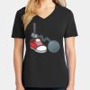 Ladies Core Cotton V-Neck Tee Thumbnail