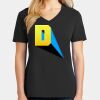 Ladies Core Cotton V-Neck Tee Thumbnail