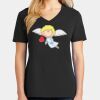 Ladies Core Cotton V-Neck Tee Thumbnail