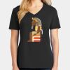 Ladies Core Cotton V-Neck Tee Thumbnail