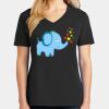 Ladies Core Cotton V-Neck Tee Thumbnail