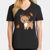 Ladies Core Cotton V-Neck Tee Thumbnail