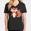 Ladies Core Cotton V-Neck Tee Thumbnail