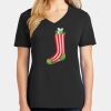 Ladies Core Cotton V-Neck Tee Thumbnail