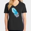 Ladies Core Cotton V-Neck Tee Thumbnail