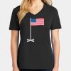 Ladies Core Cotton V-Neck Tee Thumbnail
