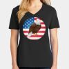 Ladies Core Cotton V-Neck Tee Thumbnail
